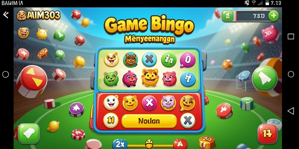 Tampilan gameplay seru BAIM303 dengan fitur Bingo menarik.