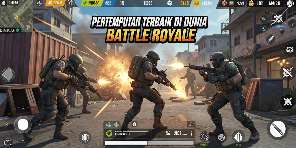 Tangkapan layar DMD686 menampilkan aksi pertempuran yang mendebarkan dan grafis yang menawan.