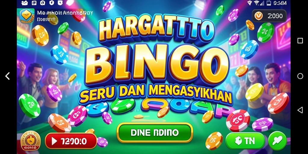 Screenshot gameplay HARGATOTO yang menunjukkan keseruan permainan Bingo.