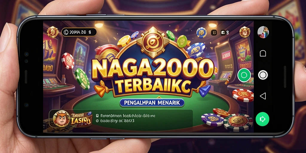 Tampilan gameplay NAGA2000 dengan berbagai permainan kasino menarik.