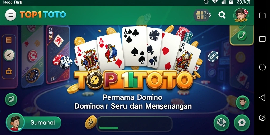 Screenshot gameplay TOP1TOTO menampilkan momen seru dalam permainan Domino.